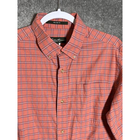 Eddie Bauer Relaxed Fit Long Sleeve Button Down Shirt Mens Size Medium Pocket‎ - Picture 5 of 7